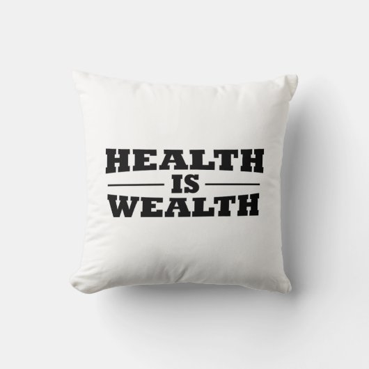 健康は富なり クッション (正面)