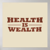 健康は富なり ポスター (正面)