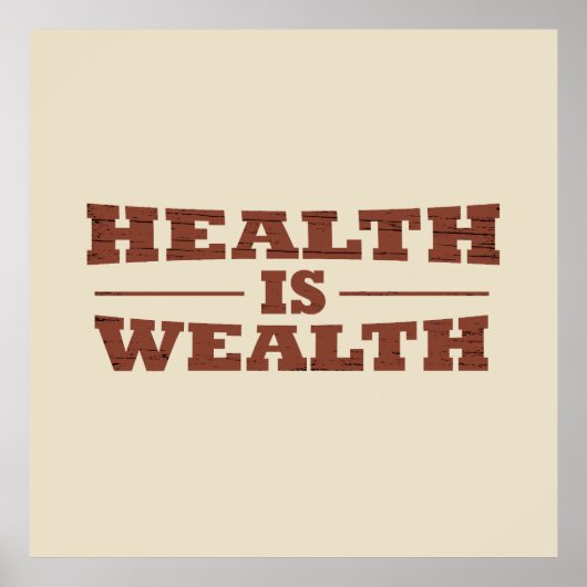 健康は富なり ポスター (正面)