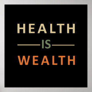 健康は富なり ポスター