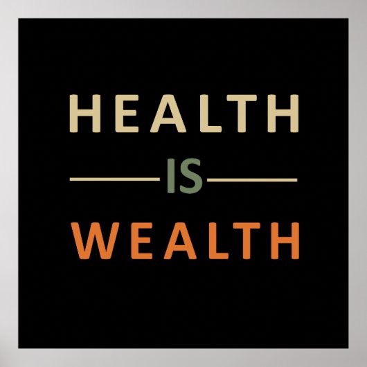 健康は富なり ポスター (正面)