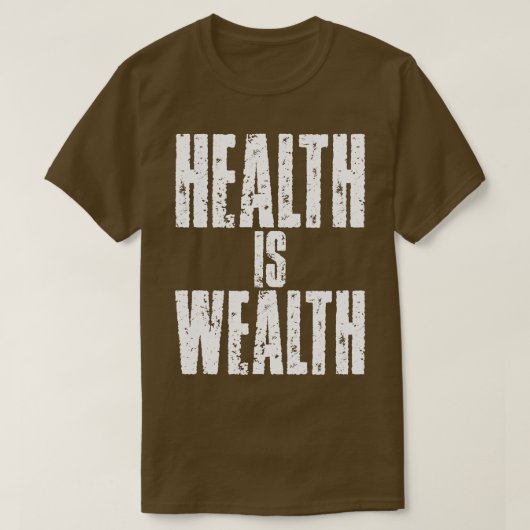 健康は富なり Tシャツ (デザイン正面)
