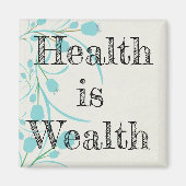 健康は富の磁石 マグネット (正面)