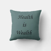 健康は富 クッション (裏面)
