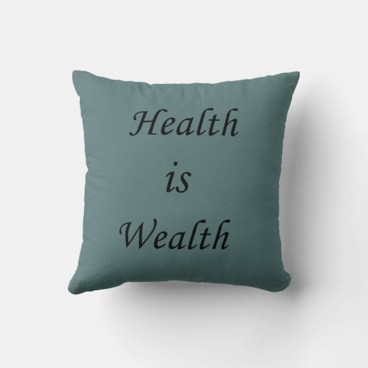 健康は富 クッション (裏面)