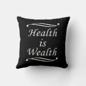 健康は富 クッション (裏面)