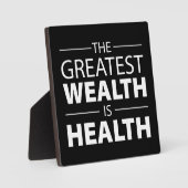 健康は富、トレーニング体操感動的 フォトプラーク (正面)