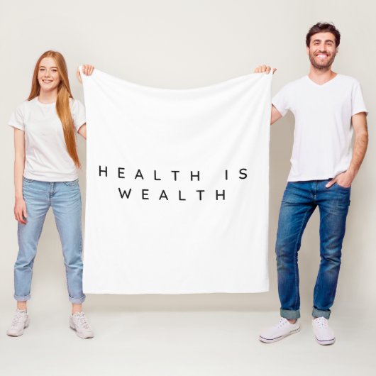 健康は富 フリースブランケット (インサイチュ)