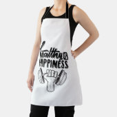 健康は幸せジム動機デザイン エプロン (インサイチュ)