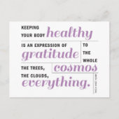 健康は感謝である ポストカード (正面)