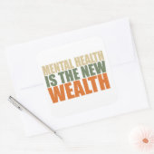 健康は新富だ スクエアシール (封筒)