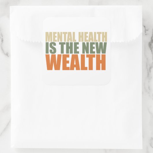 健康は新富だ スクエアシール (バッグ)