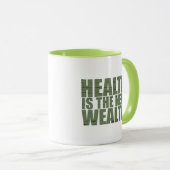 健康は新富だ マグカップ (正面右)