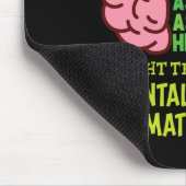 健康は肉体的な精神的プロと同じくらい重要である マウスパッド (コーナー)