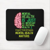 健康は肉体的な精神的プロと同じくらい重要である マウスパッド (マウス)