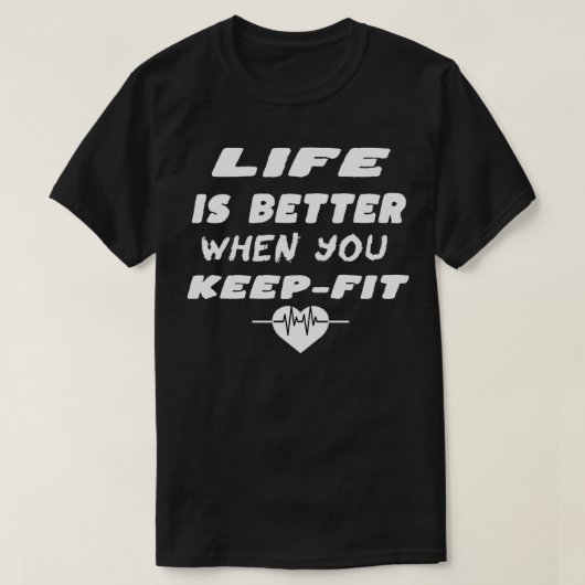 健康を保つ方が命が好い Tシャツ (デザイン正面)