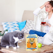 健康を取り戻す猫ストリートスタイルの回復を願うカード カード