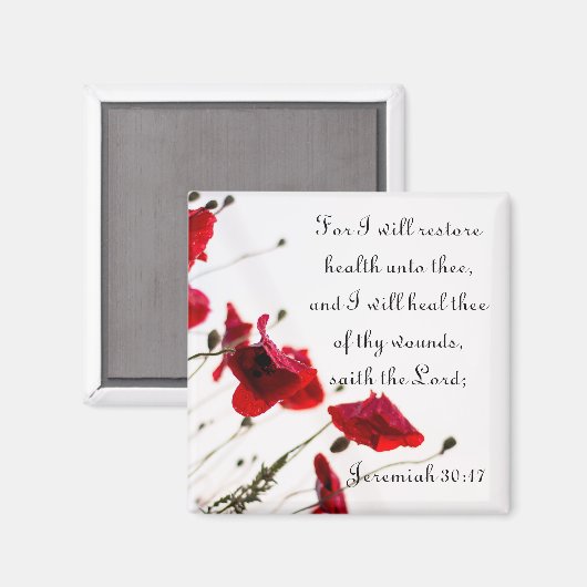 健康を回復し、あなたの傷を癒す マグネット (正面/裏面)