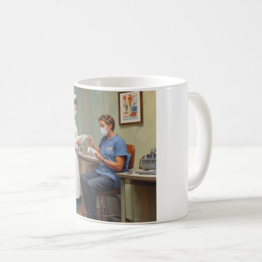 健康を維持する:ウェルネスマグへの道を切り取る コーヒーマグカップ (正面右)