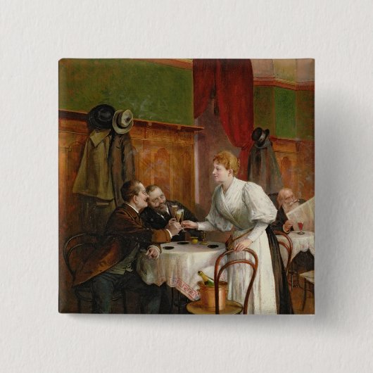 健康を飲むこと 缶バッジ (正面)