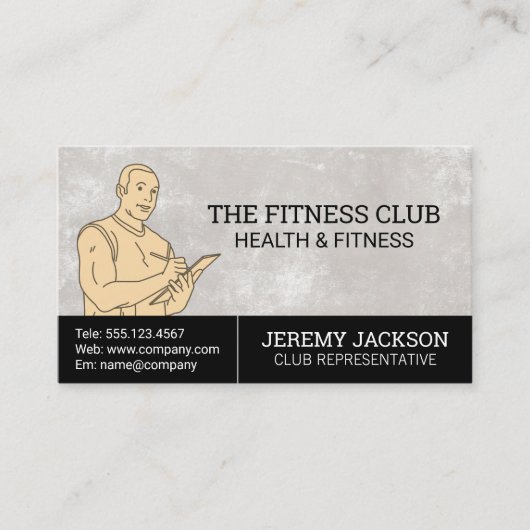 健康インストラクター 名刺 (正面)