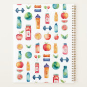 健康カラフルパーソナライズされたと福祉 プランナー手帳 (裏面)