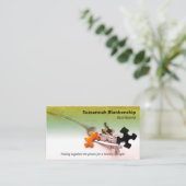 健康カラフル生活プロフェッショナル職業 名刺 (スタンド正面)