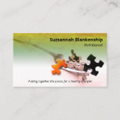 健康カラフル生活プロフェッショナル職業 名刺 (正面)