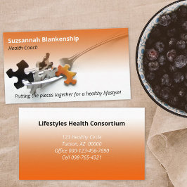 健康カラフル生活プロフェッショナル職業 名刺