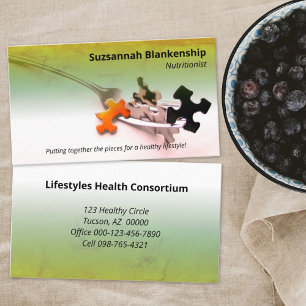 健康カラフル生活プロフェッショナル職業 名刺