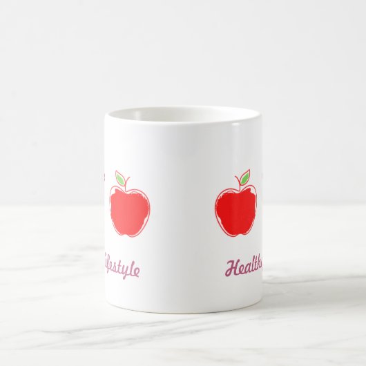 健康カラフル生活食品・飲料芸術 コーヒーマグカップ (中央)