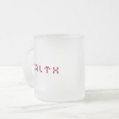 健康ゲーマー フロストグラスマグカップ (正面左)