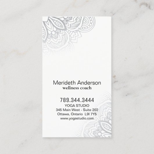 健康コーチの名刺 名刺 (裏面)