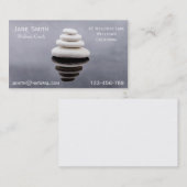 健康コーチの禅の石 名刺 (正面/裏面)