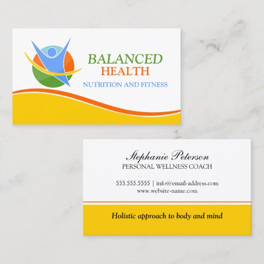 健康コーチ 名刺 (正面/裏面)