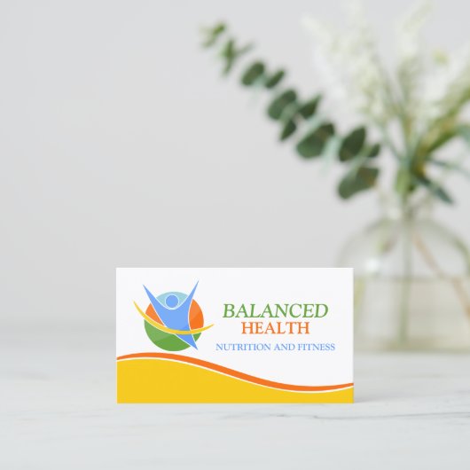 健康コーチ 名刺 (スタンド正面)