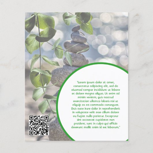 健康スパポスターフライヤーウェルネスセンタージムのフィット チラシ (裏面)