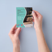 健康スパポスターフライヤーウェルネスセンタージムのフィット チラシ (手)