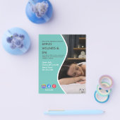 健康スパポスターフライヤーウェルネスセンタージムのフィット チラシ (シングル)