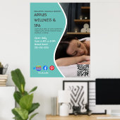 健康スパポスターフライヤーウェルネスセンタージムのフィット ポスター (ホームオフィス)