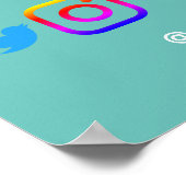 健康スパポスターフライヤーウェルネスセンタージムのフィット ポスター (角)