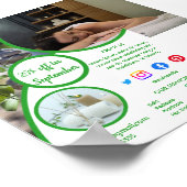 健康スパポスターフライヤーウェルネスセンタージムのフィット ポスター (角)