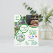 健康スパポスターフライヤーウェルネスセンタージムのフィット ポストカード (スタンド正面)