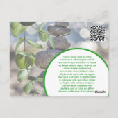 健康スパポスターフライヤーウェルネスセンタージムのフィット ポストカード (裏面)