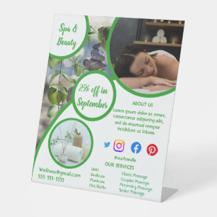 健康スパポスターフライヤーウェルネスセンタージムのフィット 台座サイン