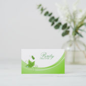 健康スパ名刺 名刺 (スタンド正面)