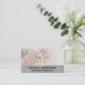 健康セラピー | マッサージスパ 名刺 (スタンド正面)
