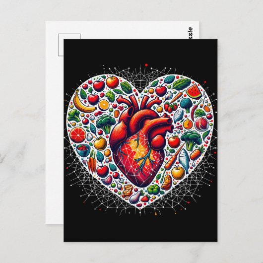 健康ダイエット、ポストクロッシング葉書 ポストカード (正面/裏面)