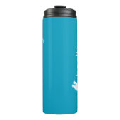 健康トレッキングロゴティール（緑がかった色）ブルートラベル タンブラー (正面)