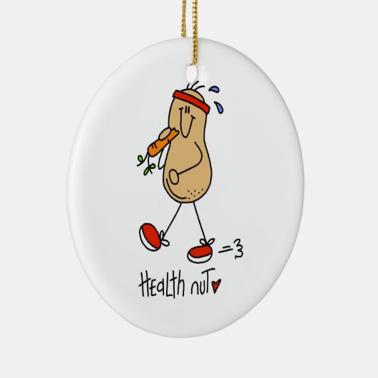 健康ナットTシャツとギフト セラミックオーナメント (右)